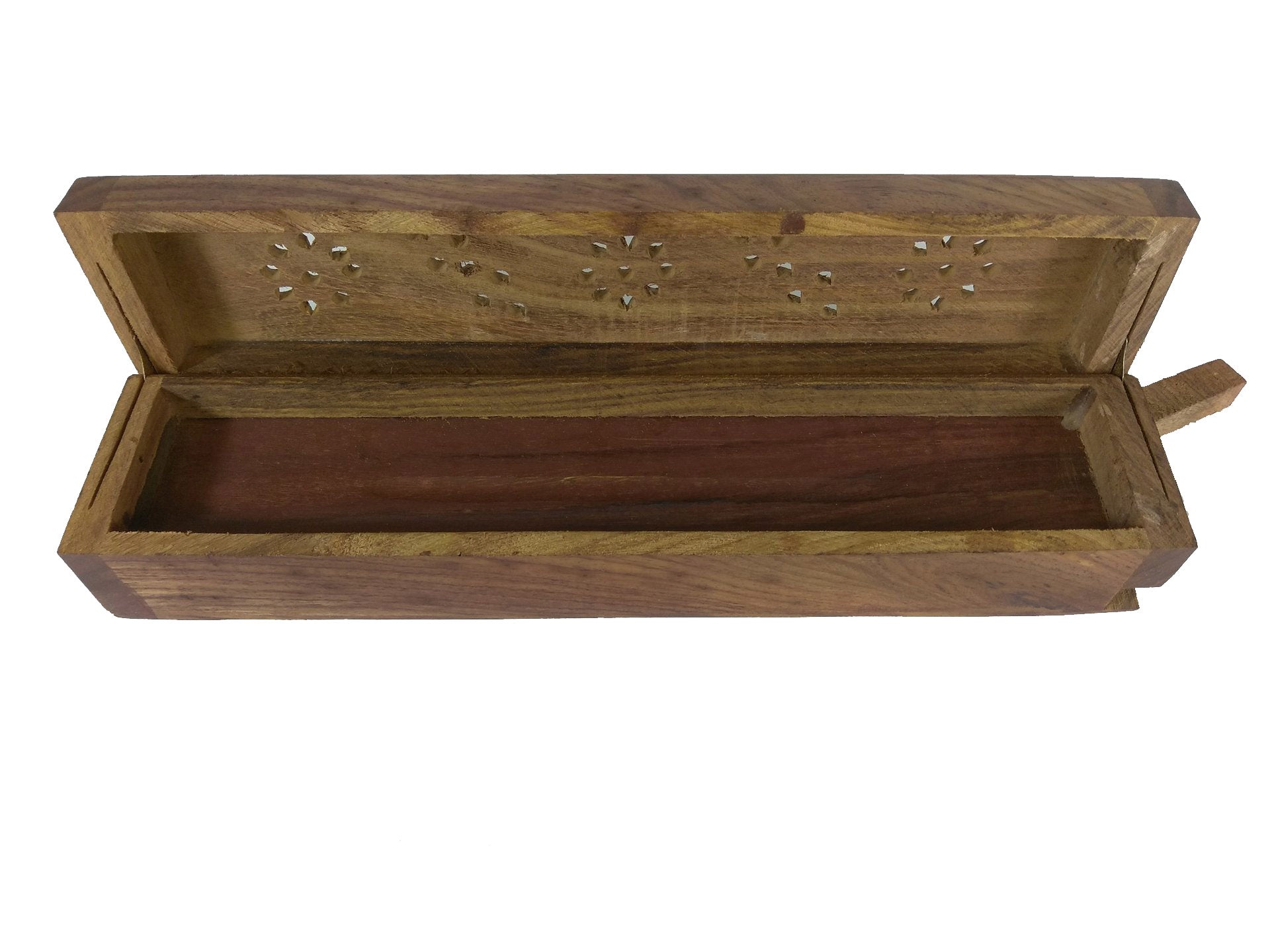 Wooden Incense Burner Box - Elephants