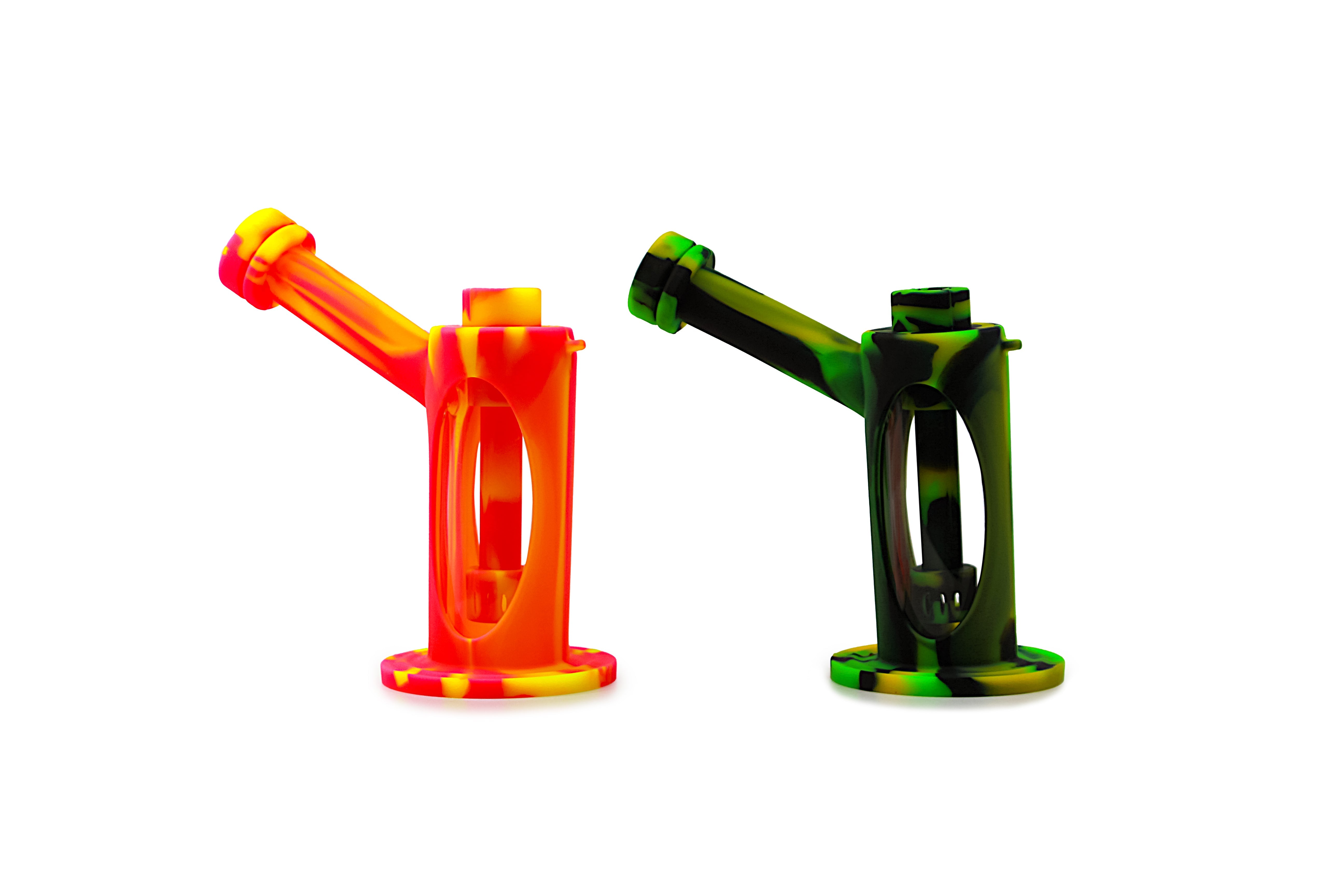 Silicone Glass Hybrid Sidecar Waterpipe