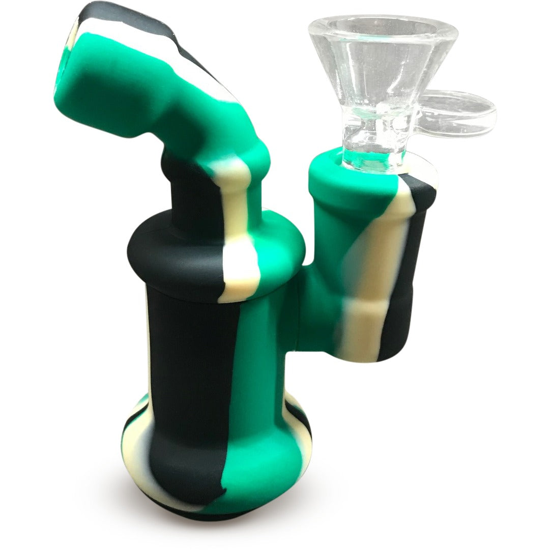 Mini Silicone Water Pipe With Glass Bowl