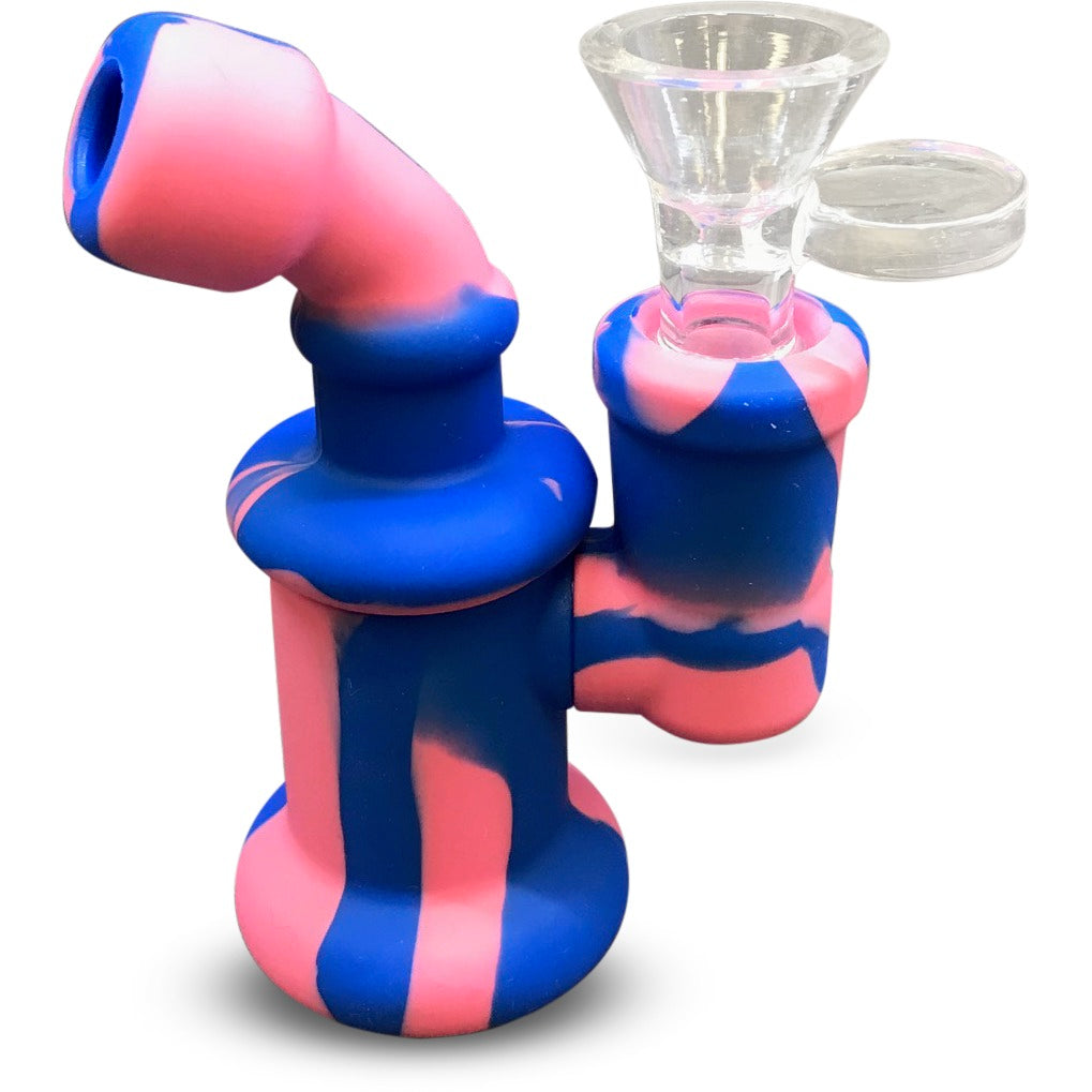 Mini Silicone Water Pipe With Glass Bowl