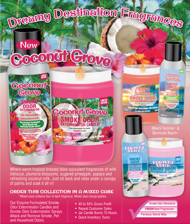 Smoke Odor Exterminator & Air Freshener Spray Coconut Grove