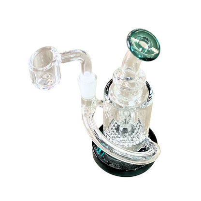 5” X 2.5 clear mini Recycler dab rig 10 mm Banger