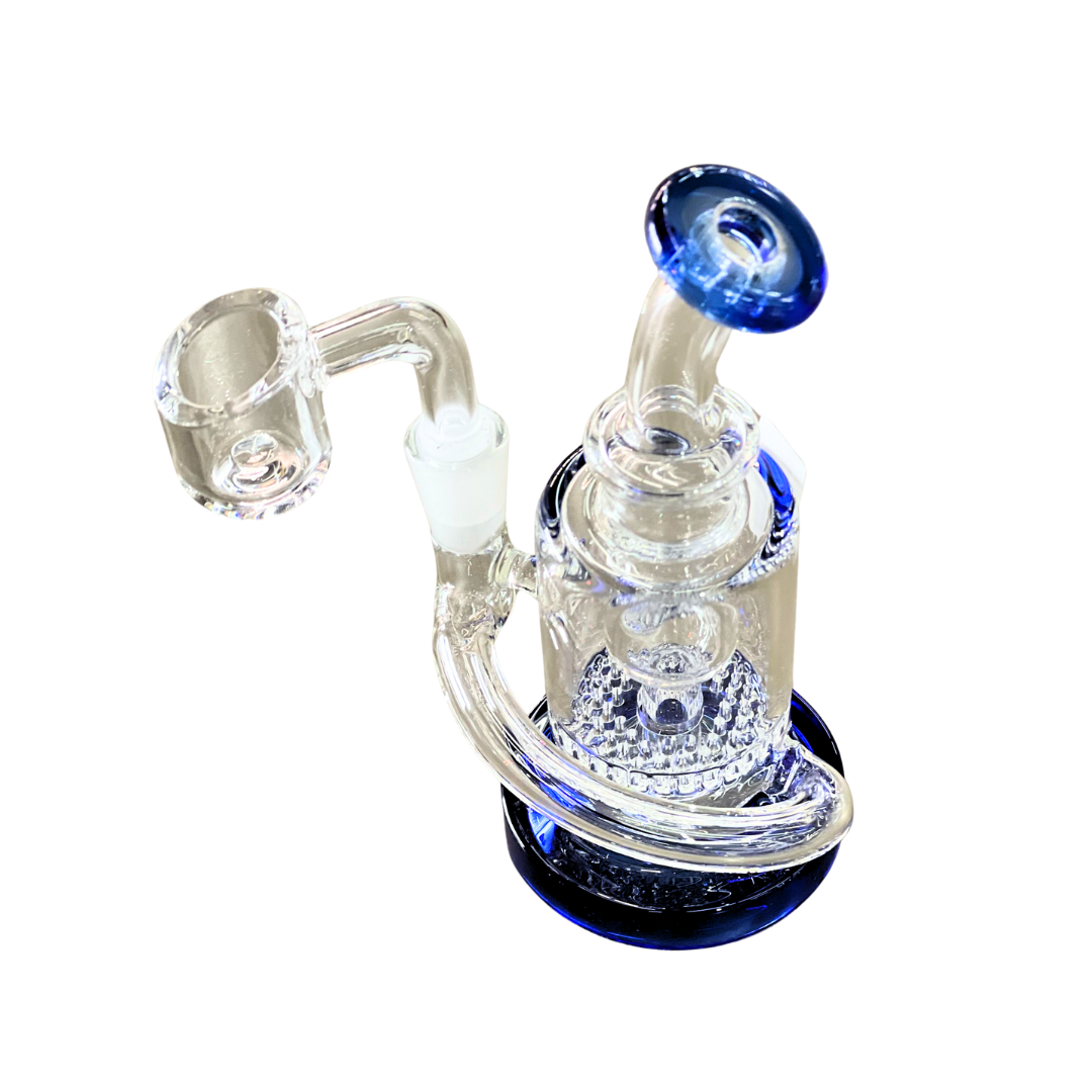 5” X 2.5 clear mini Recycler dab rig 10 mm Banger