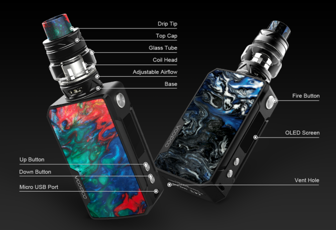 Voopoo Drag Mini Kit with Uforce T2 Tank 4400mAh