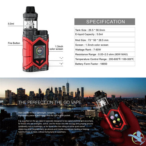 Vaptio Wall Crawler Box Kit with Frogman (XL) Tank