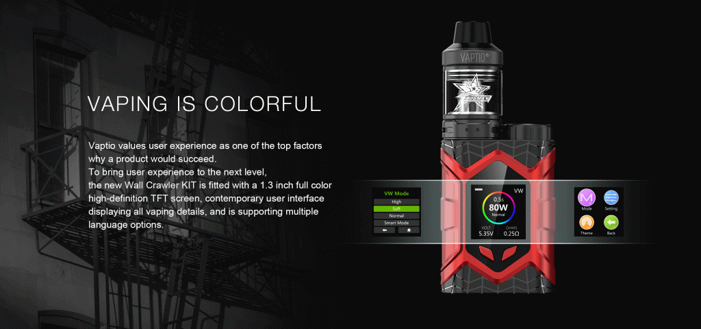 Vaptio Wall Crawler Box Kit with Frogman (XL) Tank