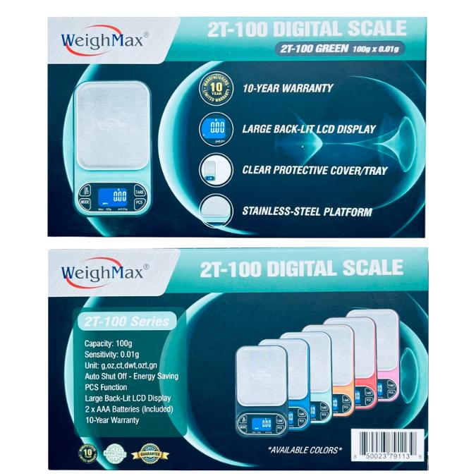 WEIGHTMAX 2T-100 X 0.01G LED DIGITAL SCALE