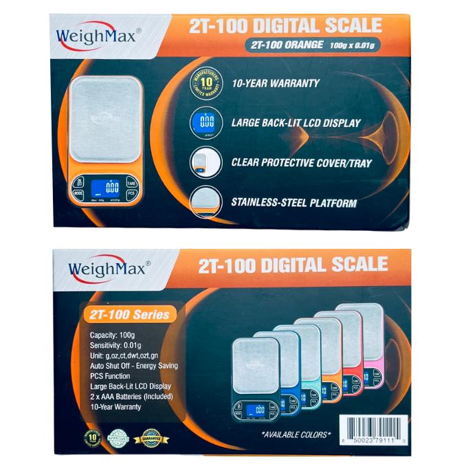 WEIGHTMAX 2T-100 X 0.01G LED DIGITAL SCALE