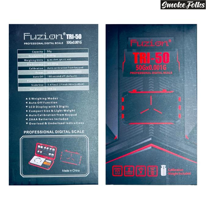 FUZION TRI-50 X 0.001G PROFESSIONAL DIGITAL SCALE