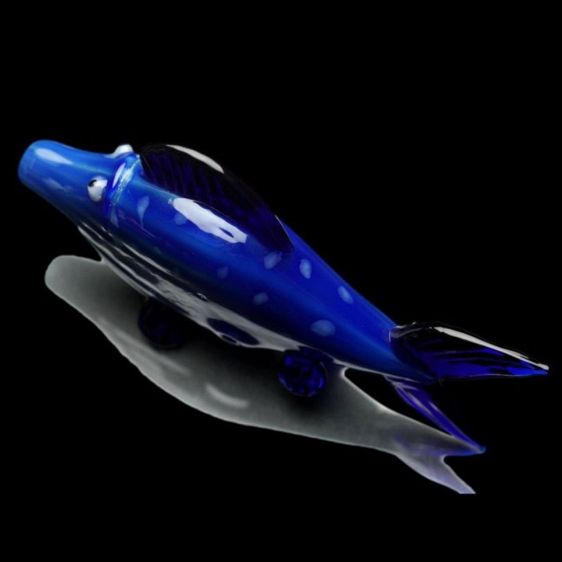 FISH GLASS HAND PIPE