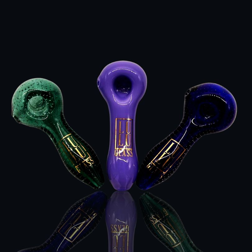 5" LULU COLORFUL SHAPE GLASS HAND PIPE