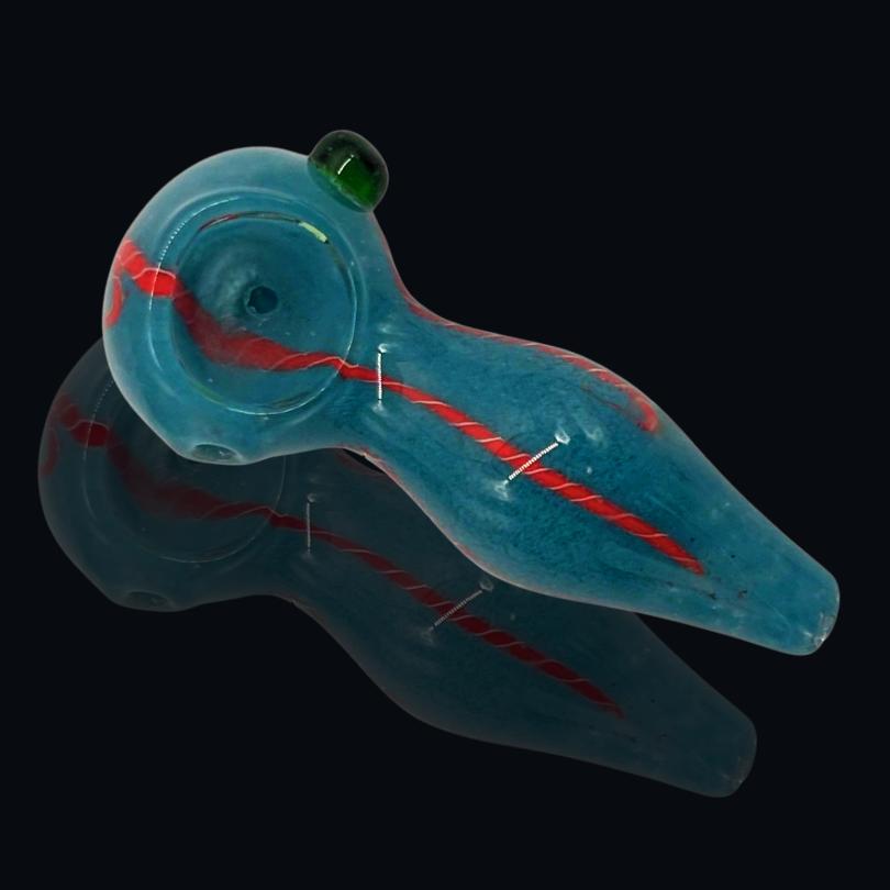 5" RIDDLES GLASS HAND PIPE