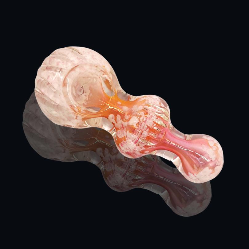 PEARL GLASS HAND PIPE