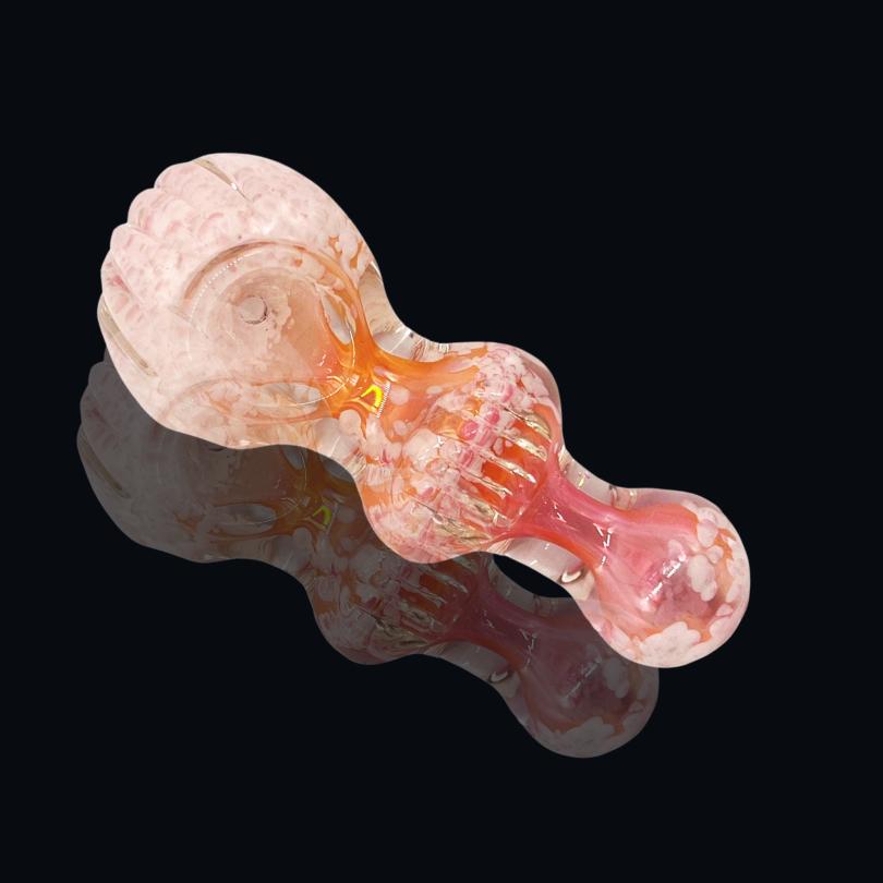 PEARL GLASS HAND PIPE