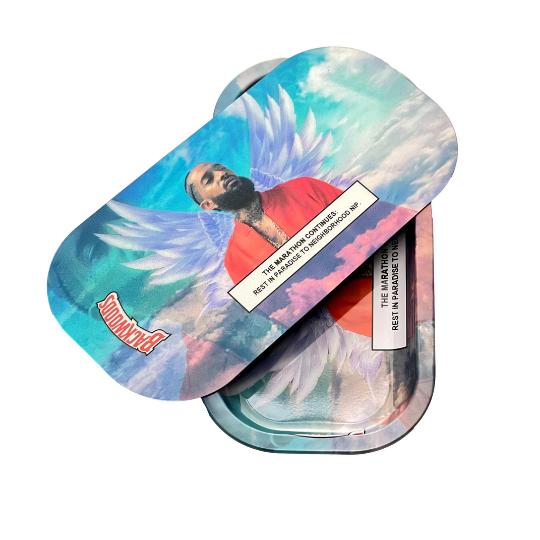 3D HOLOGRAPHIC ROLLING TRAY WITH MAGNETIC LID - RMT-107