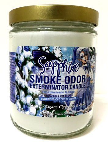 Smoke Odor Exterminator Candle 13oz Sapphire