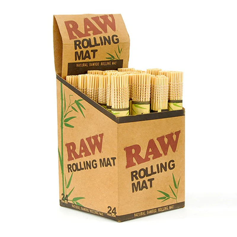 RAW - Natural Bamboo Rolling Mat (24pcs)