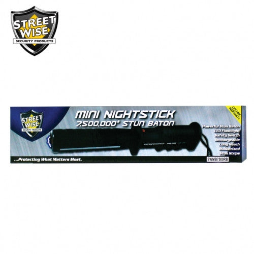 Streetwise Mini 7,500,000* Stun Baton Black