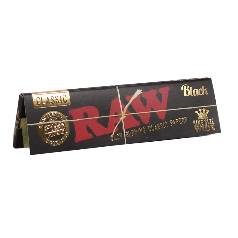 RAW - Black King Size Wide Papers (50pk)