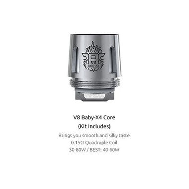 Smok TFV8 Baby X4 Coils (3ct)