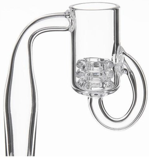 18mm Male Quartz Banger w/ Removable Diamond Knot + Free Carb Cap