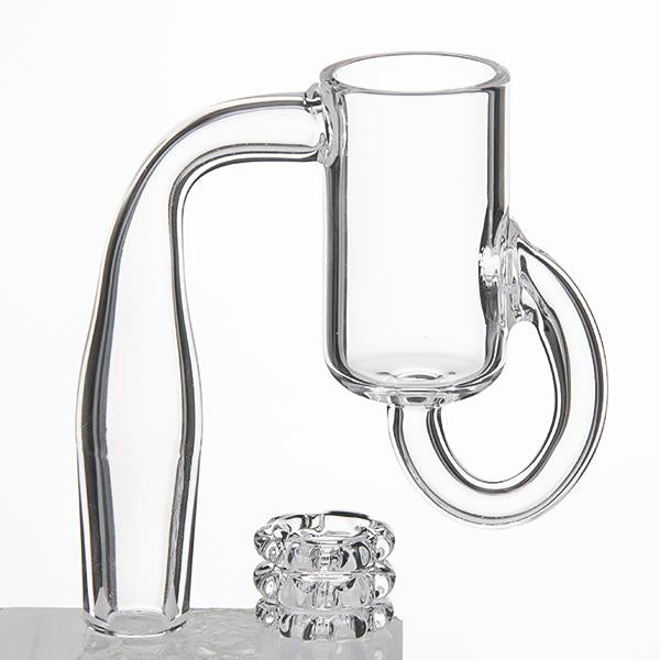 18mm Male Quartz Banger w/ Removable Diamond Knot + Free Carb Cap