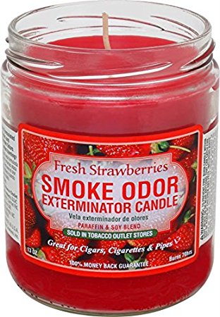 Smoke Odor Exterminator Candle 13oz Fresh Strawberries