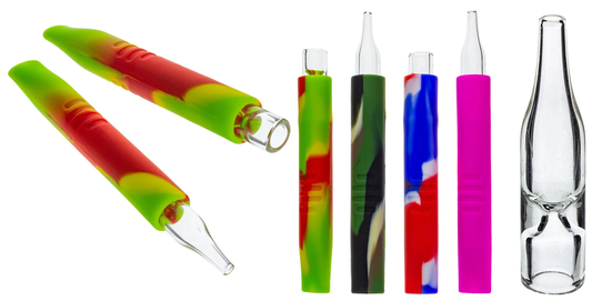 2 in 1 Silicone Chillum +  Nectar Collector