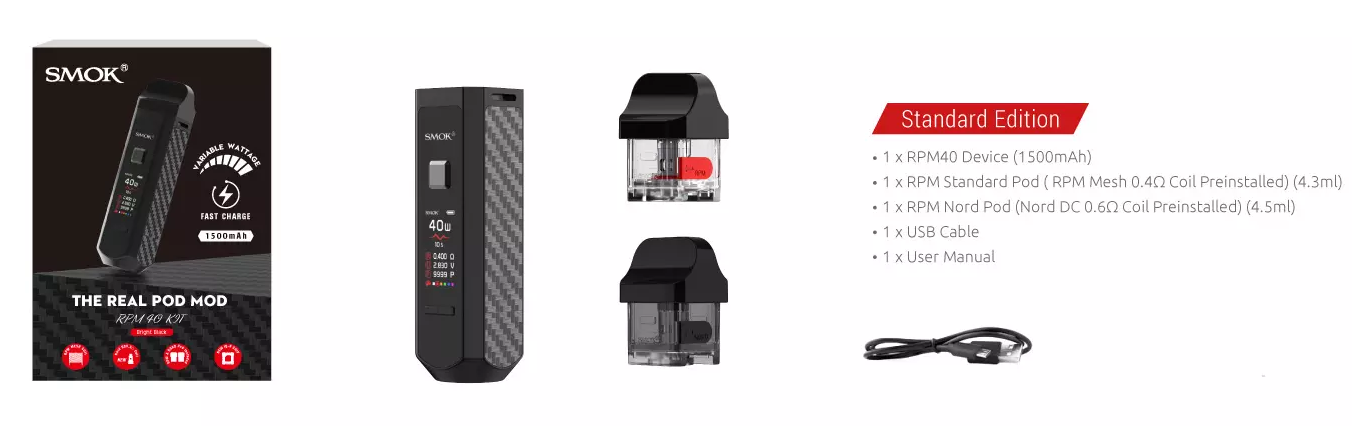 Smok RPM 40 Kit (The Real Pod Mod)