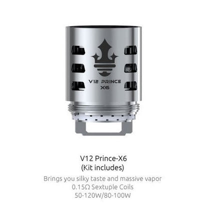 Smok V12 Prince X6 Coils (3ct)