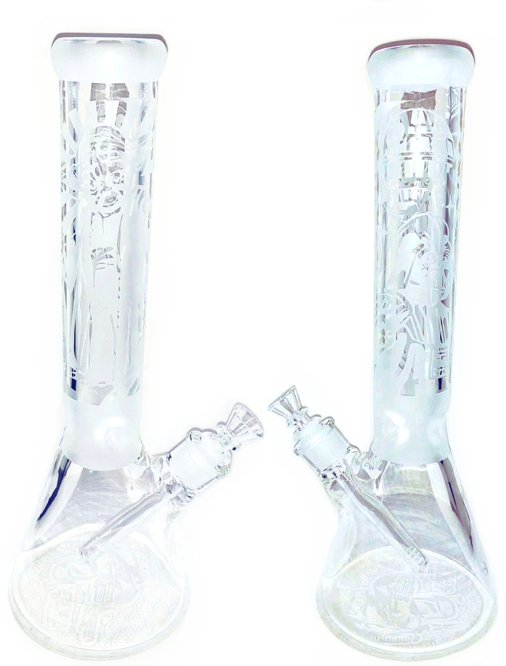 15" Frosted Space Battle Waterpipe