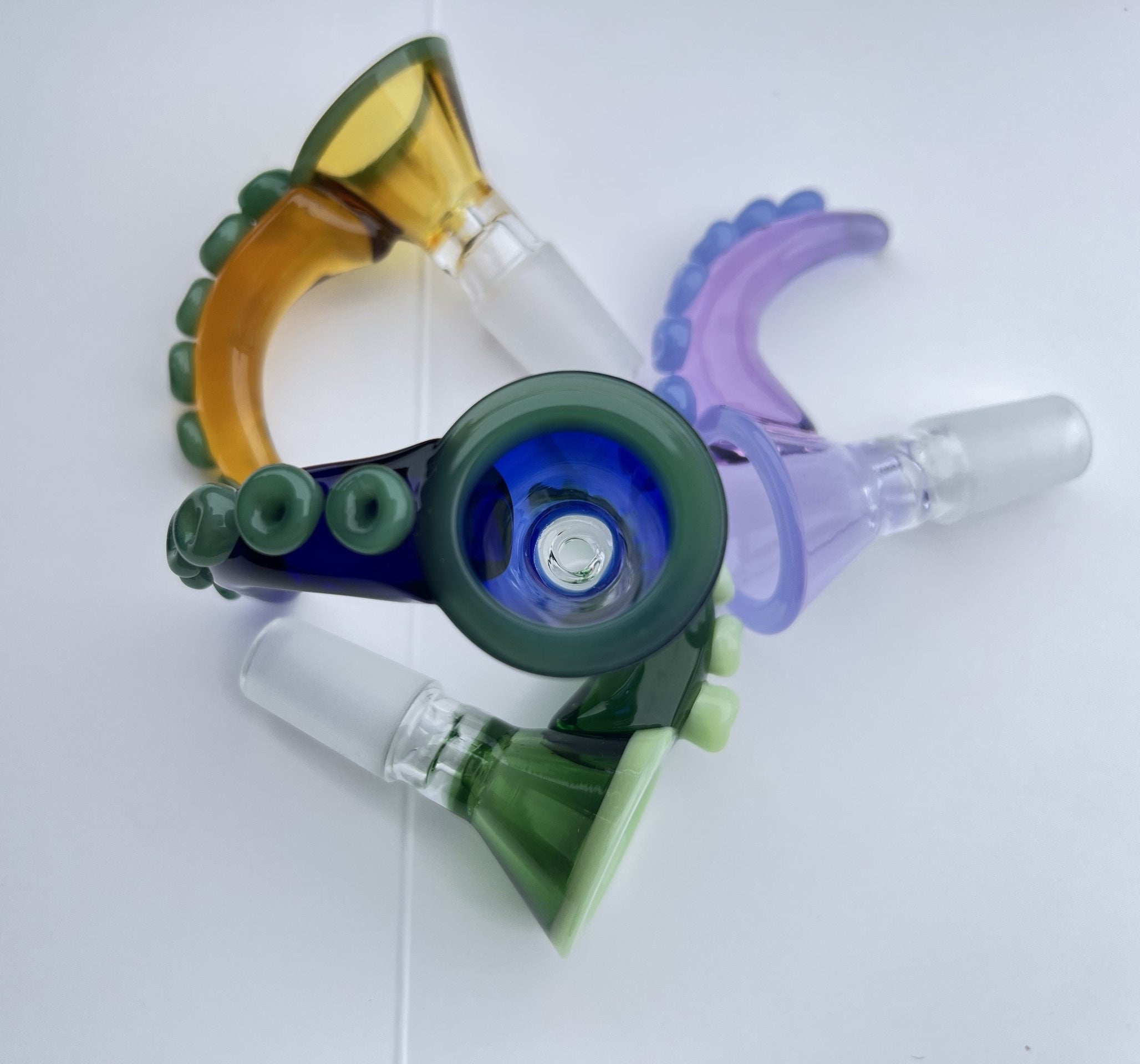 DEEZNUTZ GLASS COLOR 14MM MALE BOWL 12CT