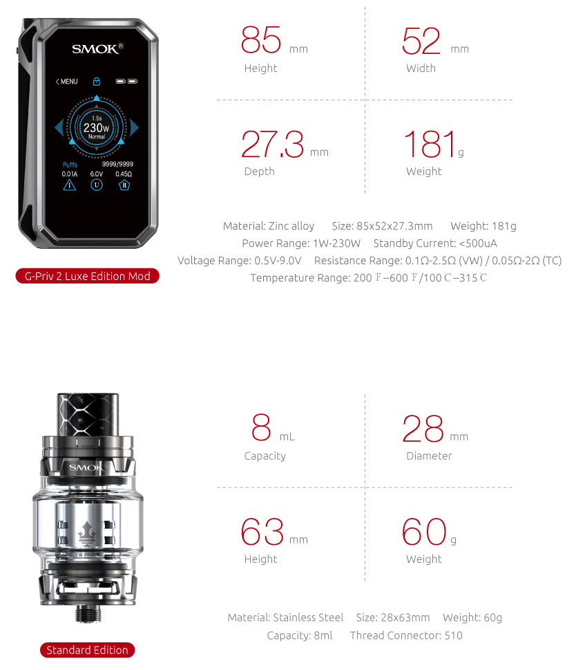 Smok G-Priv 2 Kit Luxe Edition